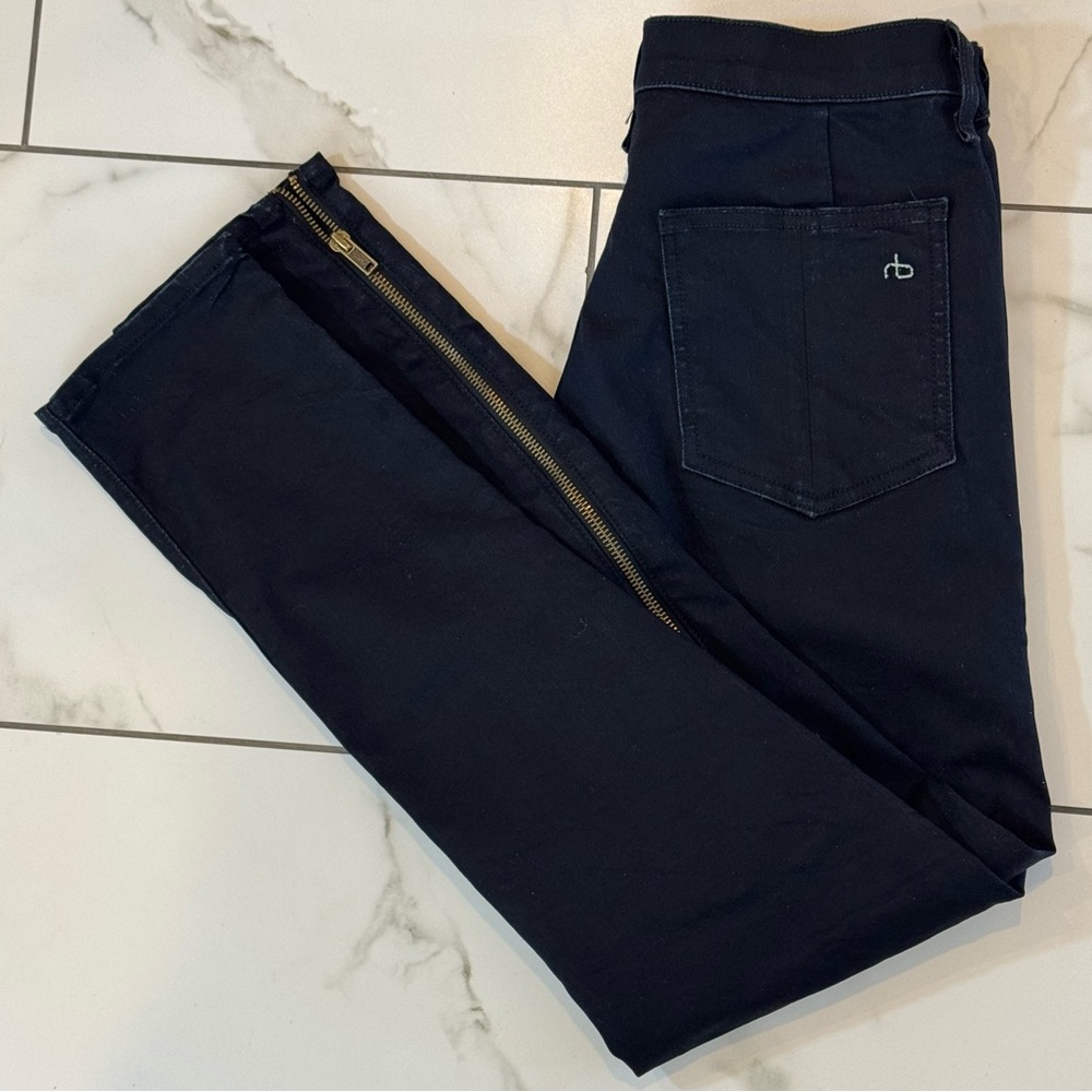Rag & Bone Ladies Devil Zip Moto Jeans